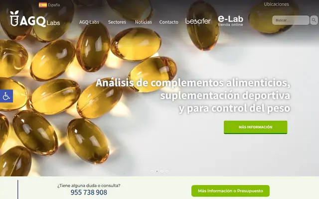Portada de la web de AGQ Labs